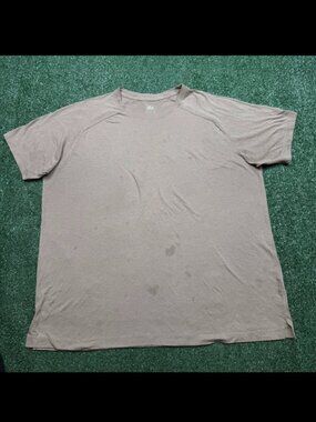 Alo Yoga T Shirt Mens Size XL Brown Short Sleeve Crew Neck Casual Running